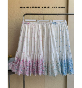 重工刺绣半身裙夏季新款女装韩版时尚松紧腰百搭仙女裙蛋糕裙